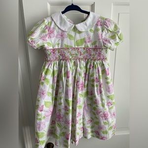 Beautiful Smocked Floral Easter Dress by Carriage Boutique size 4T
